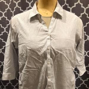 3/$20 Eddie Bauer Window Pane Blouse 3x
